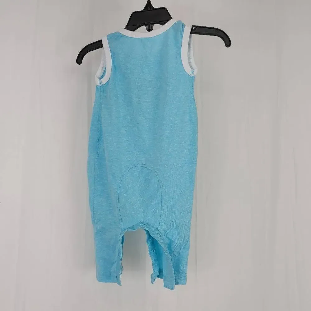 Mama's Boy Blue Jumper Romper Baby Boy Size Newborn.